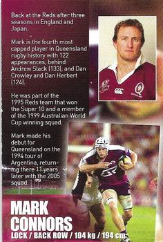 2006 Queensland Reds #NNO Mark Connors Back